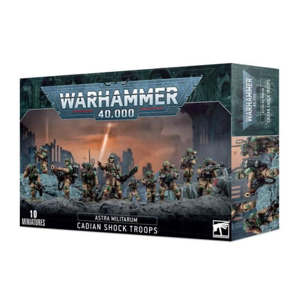 Astra Militarum Cadian Shock Troops, boîte Warhammer 40,000