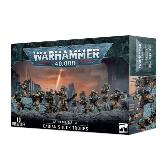Astra Militarum Cadian Shock Troops, boîte Warhammer 40,000