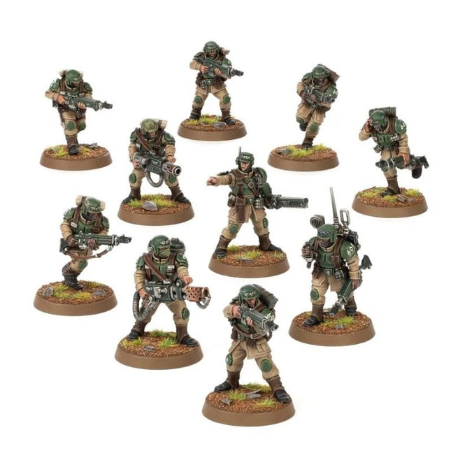 Troupes de Choc Cadiennes, escouade de 10 figurines peintes