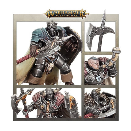Détails des Guerriers du Chaos : Aspirant Champion et hallebardes
