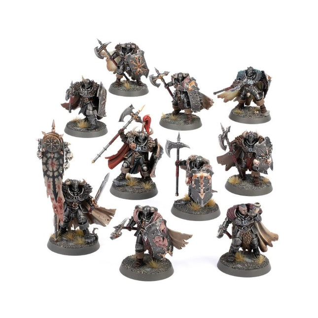 Guerriers du Chaos Slaves to Darkness, escouade de 10 figurines peintes