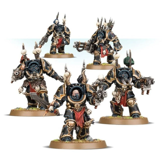Chaos Space Marines Terminators, escouade de 5 figurines peintes