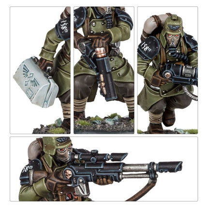 Détails du Death Korps de Krieg : médipac et fusil laser