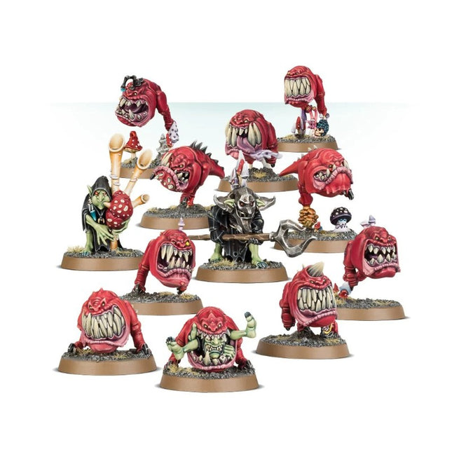 Troupeau de Squigs Gloomspite Gitz, 12 figurines peintes