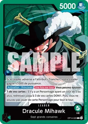 OP14-020 Dracule Mihawk Leader