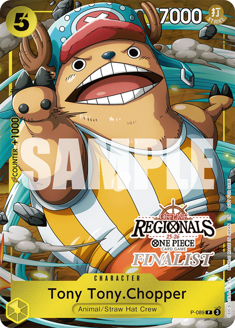P-089-P - Tony Tony.Chopper (Offline Regional Finalist Card Set 25-26 Season 2)