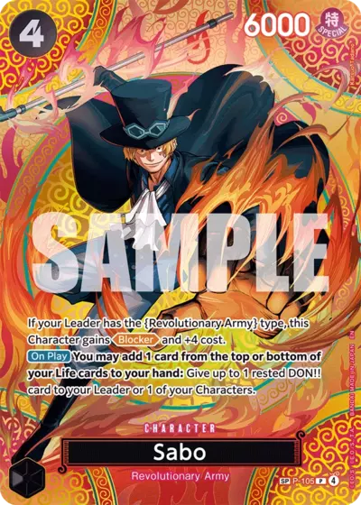 P-105 Sabo SP Card