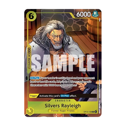 Carte promo OP14-108 Silvers Rayleigh illustration
