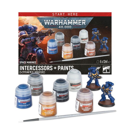 Set Intercessors + Peintures Space Marines, contenu complet