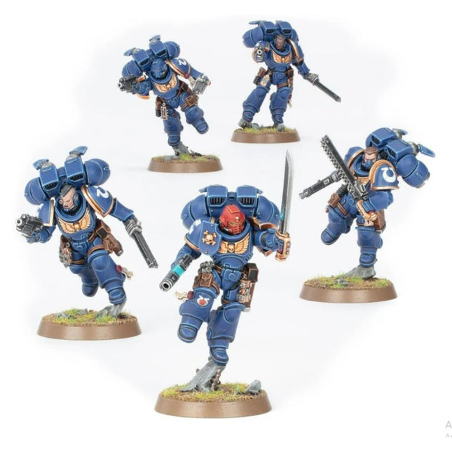 Intercessors avec Réacteurs Dorsaux Space Marines, escouade de 5 figurines peintes