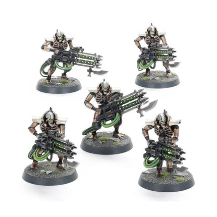Necron Immortals avec éclateurs gauss, 5 figurines peintes