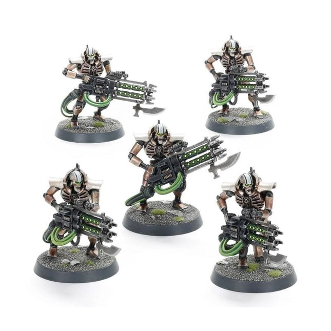 Necron Immortals avec éclateurs gauss, 5 figurines peintes
