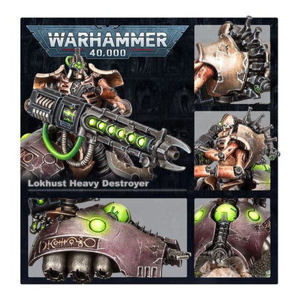Détails du Destroyer Lourd Lokhust : tête et châssis