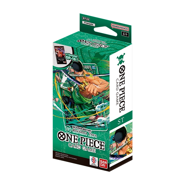 One Piece ST-32 Deck pour Débutant Vert Roronoa Zoro FR