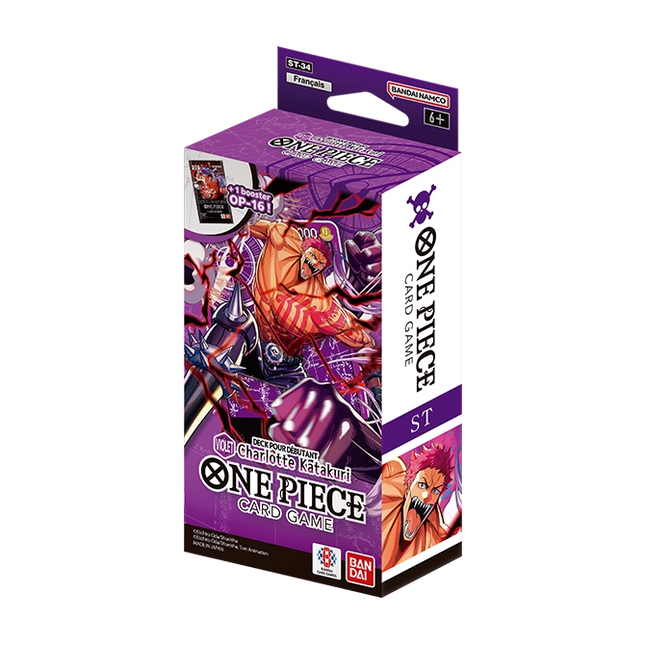 One Piece ST-34 Deck pour Débutant Violet Charlotte Katakuri FR