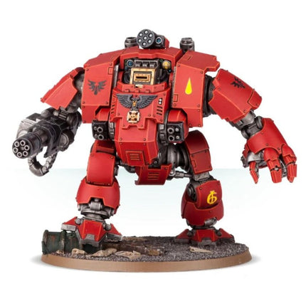 Redemptor Dreadnought aux couleurs des Blood Angels