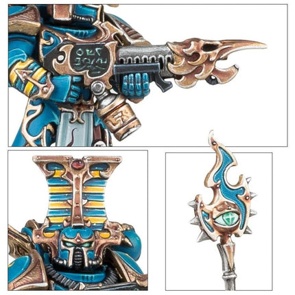 Détails des Rubric Marines : bolter Inferno et sceptre de force