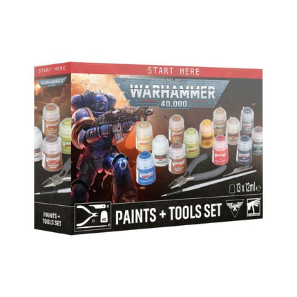 Warhammer 40,000 Set Peintures + Outils, boîte