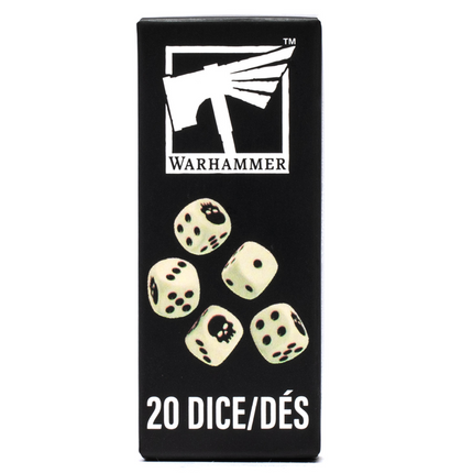 Warhammer Dice, boîte de 20 dés