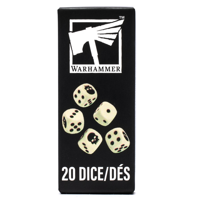 Warhammer Dice, boîte de 20 dés